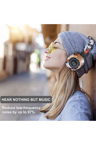 erorex Gray Game Headset 3.5Mm Camouflage Design Stereo Music Gaming Headphone With Mic Over Ear Headphone