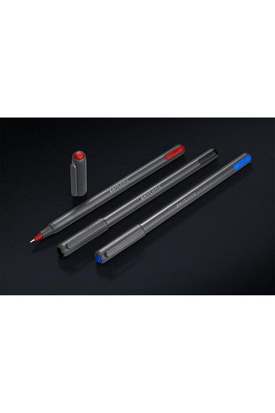 erorex Pentonic Ballpoint Pens In Pen Organizer Bulk 50 Count Assorted Colored Ink Red Black Blue 1.0 Mm