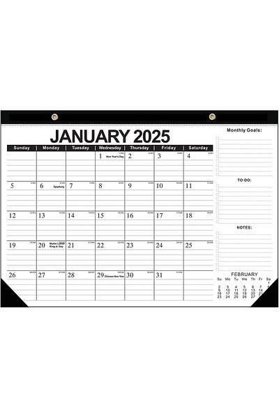 erorex Desk Calendar 2025 43X30Cm Monthly Desk Calendar 18 Months Suitable For Keeping Important Dates