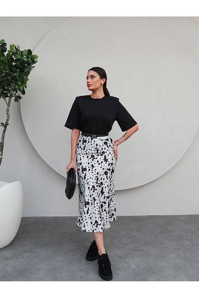 ESRAHELVACI Patterned midi skirt