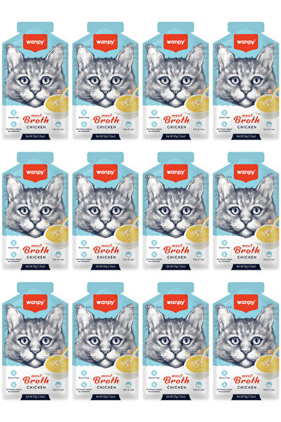 Wanpy Tavuklu Tahılsız Kedi Çorbası 50gr - 12 Adet