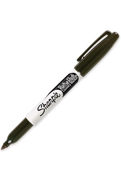 erorex Rub A Dub Permanent Laundry Marker Fine Black Pack Of 1