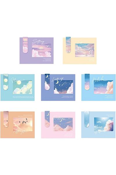 erorex Magnetic Bookmarks 8Pcs Magnet Page Markers Clips Assorted Page Book For Students Teachers Book