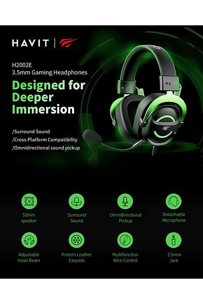 erorex سماعة رأس للألعاب Fuxi H1 Gaming Series 2.4G