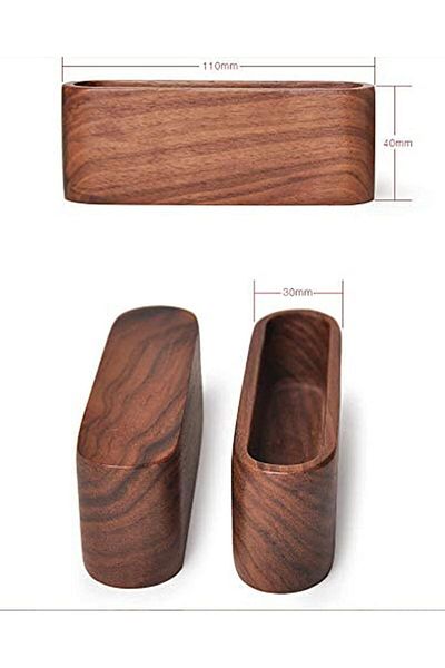 erorex Beech Business Card Case Id Name Cards Display Stand Office Desk Wooden Business Card Holder