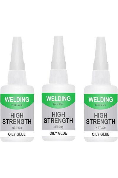 erorex 3Pcs Multifunctional Glue Welding High Strength Oily Glue Jue Fish Glue Universal Super Glue Gel