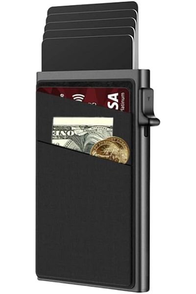 erorex Credit Card Holder Slim Wallet For Men With Money Pocket Pop Up Wallets Rfid Blocking Minimalist