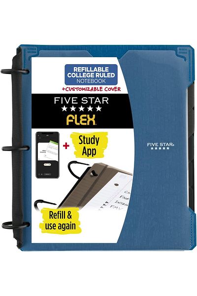 erorex Flex Hybrid Notebinder 1 Inch Binder With Tabs Notebook And 3 Ring Binder All In One Assorted