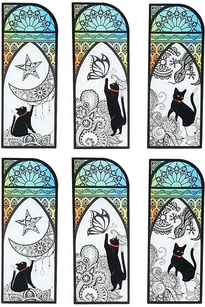 erorex 6Pcs Bookmarks For Women Cat Bookmark Cool Animal Book Marks For Kids Girls Book Lovers Bookmarks