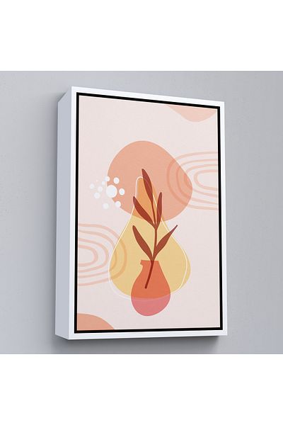 Harita Sepeti Pictură abstractă nordică cu cadru alb