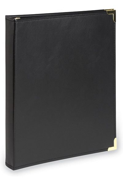 erorex Classic Collection Executive Presentation 3 Ring Binder Portfolio Binder Half Inch Binder Brass