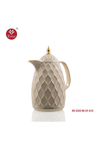Rose ترمس روز 2323 نصف لتر قهوة بيج (650) مل (حجم صغير)