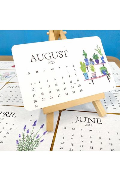 erorex 2025 Plantable Seed Calendar Eco Friendly Plantable Seed Calendar The Perfect Modern Greening