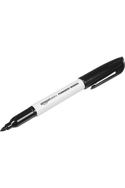 erorex Fine Point Tip Permanent Markers Black 24 Pack