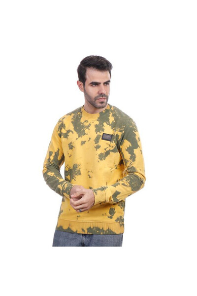 COUP سويت شيرت رجالي كاجوال بأكمام طويلة 1600306-زيتوني M