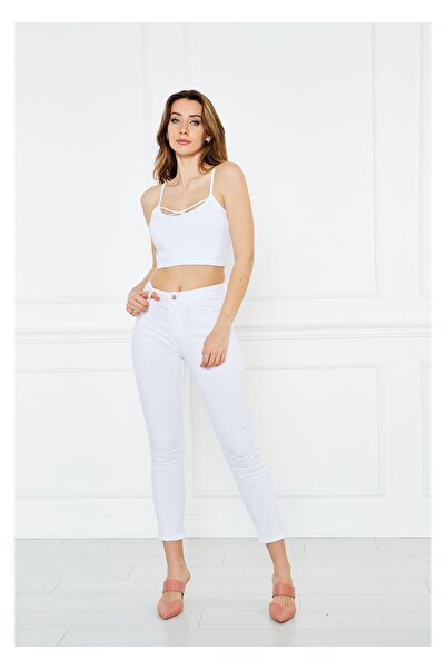 TIFFANY&TOMATO Dar Paça Likralı Pantolon