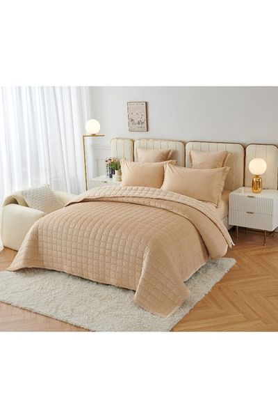 smart home Compressed Comforter Set Consisting Of 6 Pieces 6-Piece Comforter 100% Velvet Bed Set Size 250x230cm