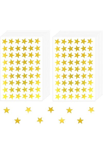 erorex Star Sticker Sheet 2700Pcs Star Reward Stickers Self Adhesive Star Stickers For Home School Diy And