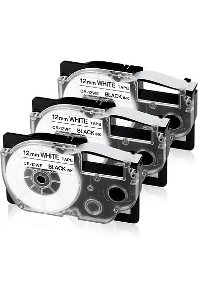 erorex Xr 12We 12Mm Label Tape Replacement For Casio