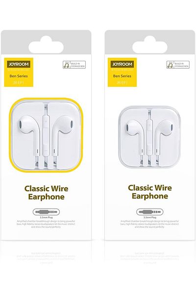 erorex Jr El112 3.5Mm Conch Wired In Ear Stereo Earphone With Microphone White