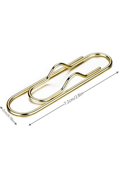 erorex 10Pcs Metal Pen Holder Multi Function Bookmarks For Notebooks Paper Clip Stationery Tool