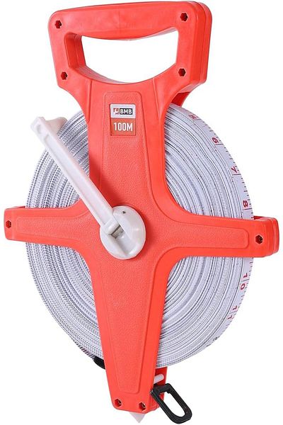erorex Fiberglass Measuring Tape 100Meter Long Distance Fractions And Metric Scales Standout Open Reel