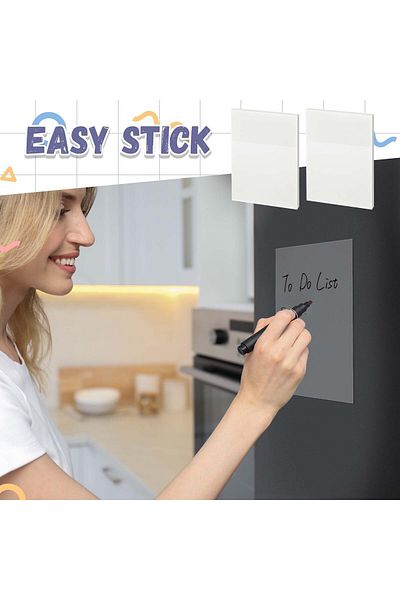 erorex 100 Sheets 8.5 X 11 Inch Transparent Sticky Notes Extra Large Clear Self Sticky Notes Pads Notes