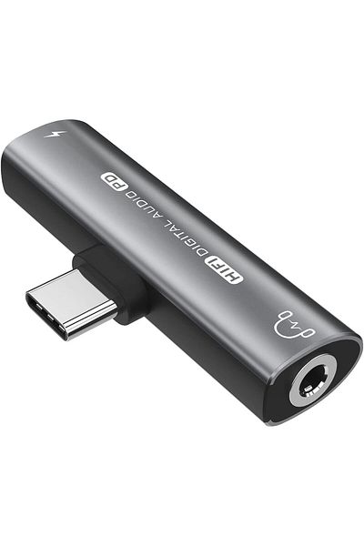 erorex Usb C To 3.5Mm And Usb C Headphone Jack Adapter With 60W Pd Charging 3 In 1 Audio While Charging