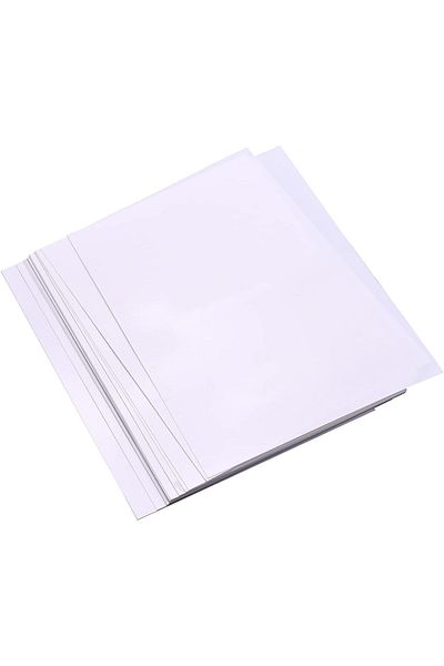 erorex 25 Sheets White Printable Shrink Films Kit Shrinky Art Film Paper Heat Shrink Sheets Can Be Printed