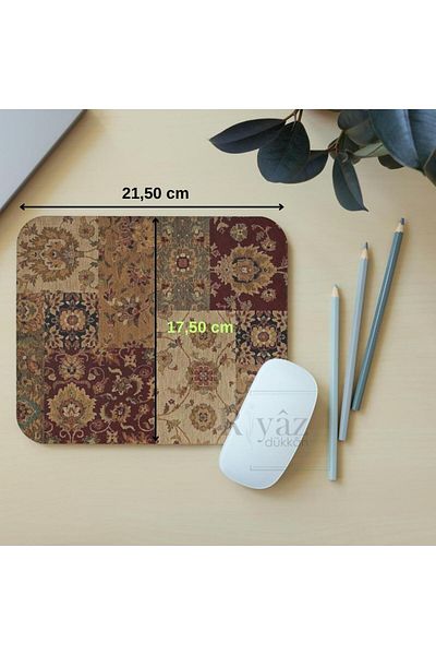 riyaz Carpet Motif Pattern 6 - Rectangular Mouse Pad, 17.5 cm X 19.50 cm