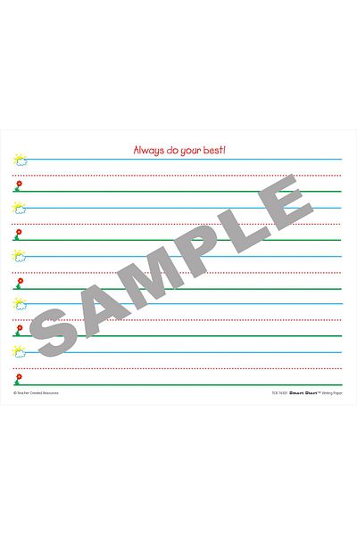 erorex 76501 Smart Start K 1 Writing Paper: 100 Sheets White
