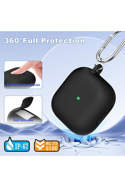 erorex تصميم جديد لغطاء Airpods 3 من السيليكون اللطيف على شكل قطة كاملة الجسم واقي فاخر ناعم مقاوم للصدمات