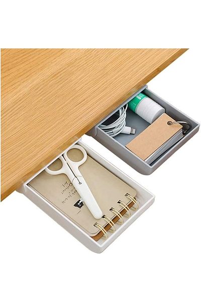 erorex Desk Organizer Drawer Under Desk Drawer 2 Pack Under Desk Storage Drawer Organizer Hidden Under