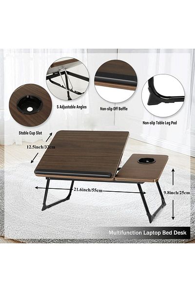 erorex Laptop Bed Tray Desk Angle Adjustable Laptop Stand For Bed Lap Standing Desk Reading And Writing