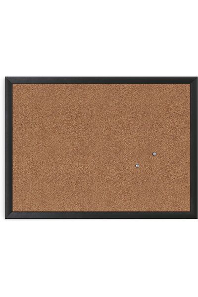 erorex Cork Bulletin Board 43.2 Cm X 58.42 Cm Black Wood Frame 026U00 01