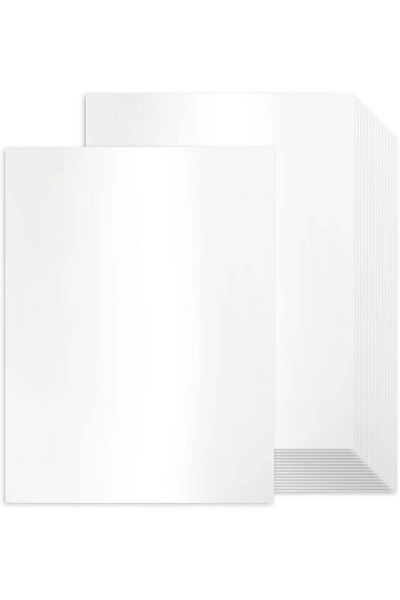 erorex 100 Sheets White Shimmer Cardstock 8.5 X 11 Certificate Paper 80Lb Pearlescent Paper For
