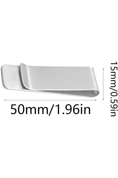 erorex Money Clips 2 Pcs Stainless Steel Money Clip Metal Slim Money Clip Silver Money Clip For Cash