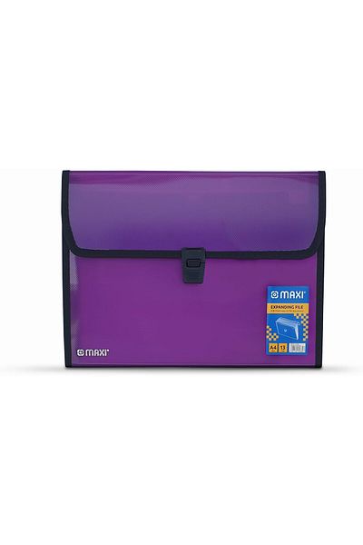erorex Expansion File 13 Grids Without Handle Purple 13 Pockets Expanding Folders Portable A4 Expandable