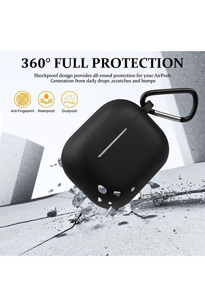 erorex Diamond Style Wireless Headset Protection Case Transparent Soft Silicone Protective Case Cover
