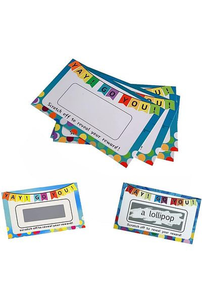 erorex Diy Scratch Off Greeting Cards For Teachers 50 Blank Appreciation Cards With Stickers For Customer