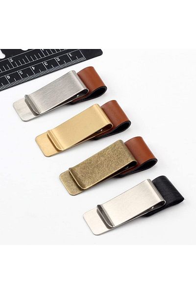 erorex 4Pcs Pen Clips Pu Leather Pen Holder Journals And Notebooks