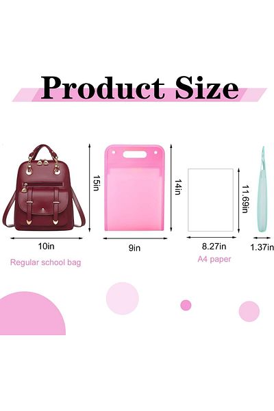 erorex 2 Pcs File Organizer 13 Pocket Vertical Expanding Folder For A4 Documents Waterproof And Portable
