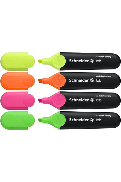 erorex Job Highlighter Assorted Colors Set Of 4