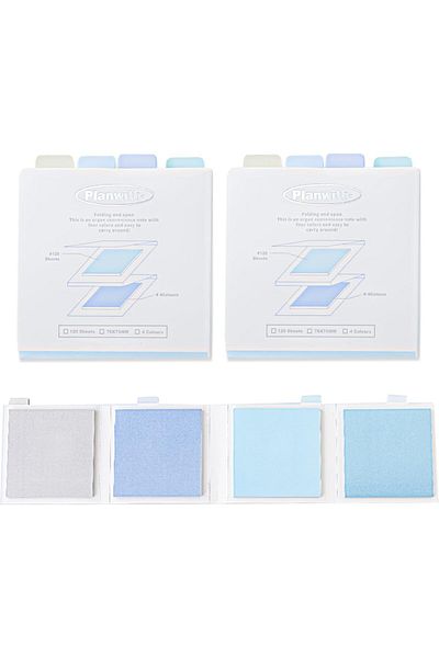 erorex Colorful Collapsible Sticky Notes 2 Pack 4 Pads Of 3 Inch X3 Inch Vibrant Colors Tear Away Sticky