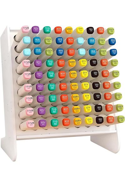 erorex Pen Holder For Desk 81 Holes Pen Holder Pencil Organizer Crayon Organizer For Kids Marker Holder