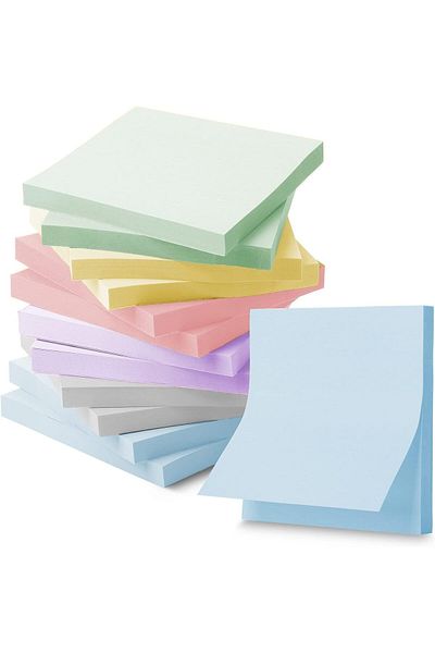 erorex Sticky Notes 6 Pads 3”X3” 600 Sheets Total Morandi Colors Sticky Notes Post It Notes Colorful Basic