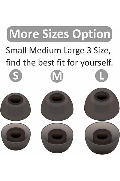 erorex 4 Pairs Silicone Ear Tips Compatible With Jbl Tune Flex Earbuds Replacement Silicone Ear Buds