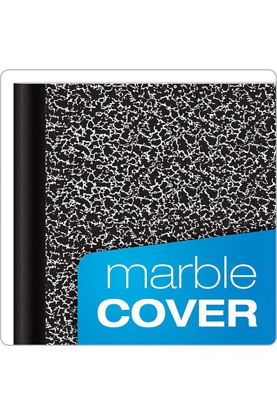 erorex Composition Notebooks Wide Ruled Paper 24.7 X 19.1 Cm 100 Sheets Black 6 Pack 63764