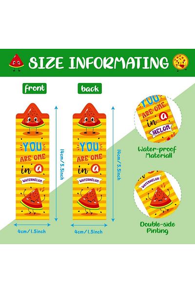 erorex Scented Bookmarks Kids Scratch And Sniff Bookmarks Fruit Food Theme Bookmarks Sayings Bookmarks