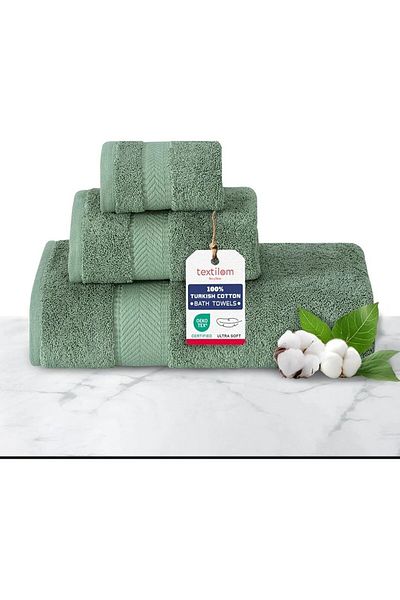 NikAr Home Cotton Towel Set 3 Pcs
